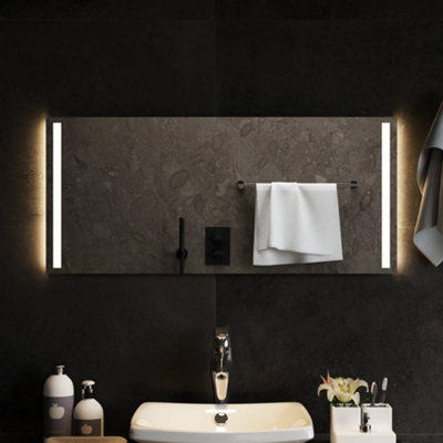 Berkfield LED Bathroom Mirror 90x40 cm