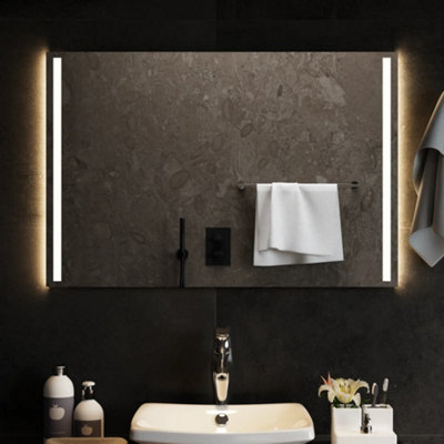 Berkfield LED Bathroom Mirror 90x60 cm | DIY at B&Q