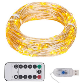 Berkfield LED String with 150 LEDs Warm White 15 m