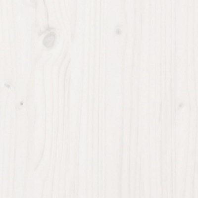 Berkfield Loft Bed Frame with Desk and Chairs White 90x190cm Solid Wood ...