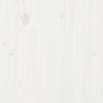 Berkfield Loft Bed Frame without Mattress White 90x190cm Solid Wood Pine