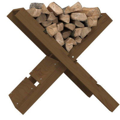 Berkfield Log Holder Honey Brown 47x39.5x48 cm Solid Wood Pine