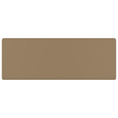 Berkfield Luxury Basin Overflow Square Matt Cream 41x41 cm Ceramic