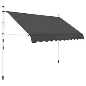 Berkfield Manual Retractable Awning 250 cm Anthracite