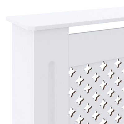 Berkfield MDF Radiator Cover White 205 cm