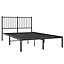 Berkfield Metal Bed Frame with Headboard Black 120x190 cm 4FT Small Double