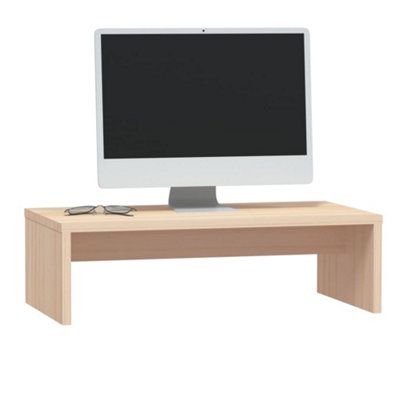 Berkfield Monitor Stand 50x27x15 cm Solid Wood Pine