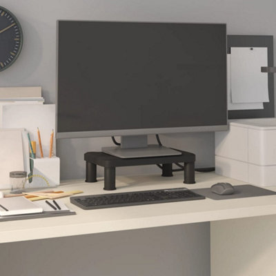 Berkfield Monitor Stand Black 38x24x10.5 cm