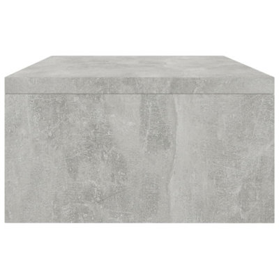 Berkfield Monitor Stand Concrete Grey 42x24x13 cm Engineered Wood