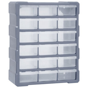 Berkfield Multi-drawer Organiser with 18 Middle Drawers 38x16x47 cm