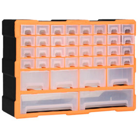 Berkfield Multi-drawer Organiser with 40 Drawers 52x16x37.5 cm