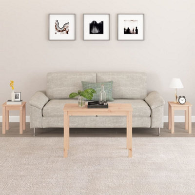 Berkfield Nesting Tables 3 pcs Solid Wood Pine