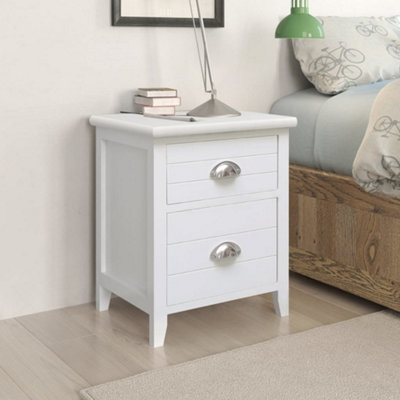 Berkfield Nightstand 2 pcs with 2 Drawers White