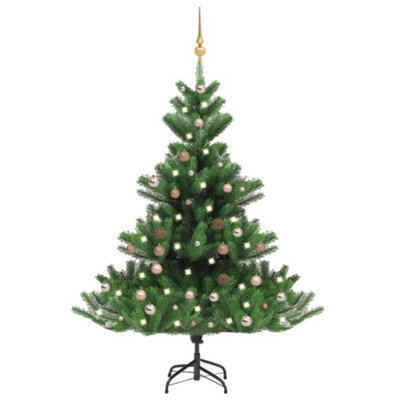Berkfield Nordmann Fir Artificial Christmas Tree LED&Ball Set Green 180cm Price Comparisons | Compare The Build