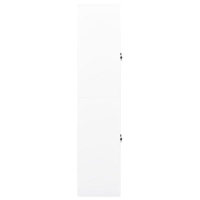 Berkfield Office Cabinet White 90x40x180 cm Steel
