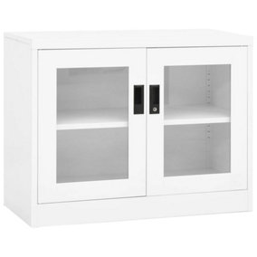 Berkfield Office Cabinet White 90x40x70 cm Steel