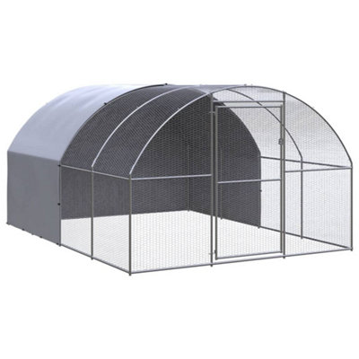 Berkfield Outdoor Chicken Coop 3x4x2 m Galvanised Steel