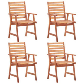 Berkfield Outdoor Dining Chairs 4 pcs Solid Acacia Wood
