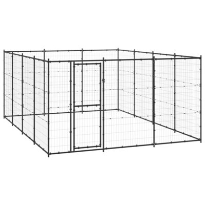 Berkfield Outdoor Dog Kennel Steel 14.52 m2 Price Comparisons | Compare The Build