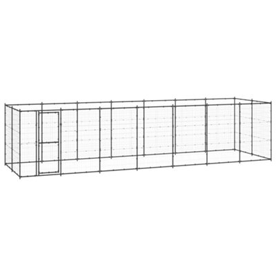 Berkfield Outdoor Dog Kennel Steel 16.94 m2 Price Comparisons | Compare The Build