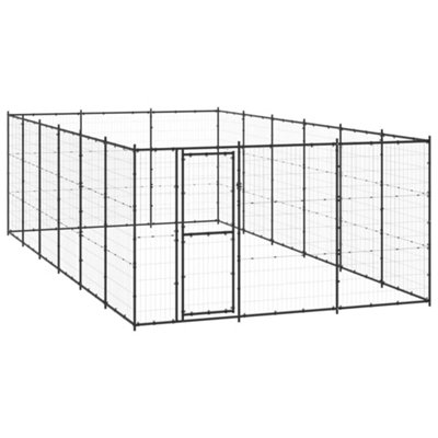 Berkfield Outdoor Dog Kennel Steel 21.78 m2 Price Comparisons | Compare The Build