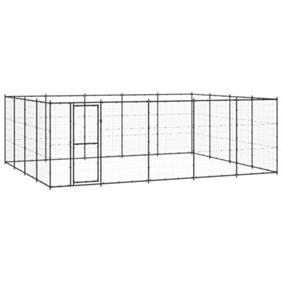 Berkfield Outdoor Dog Kennel Steel 24.2 m2 Price Comparisons | Compare The Build