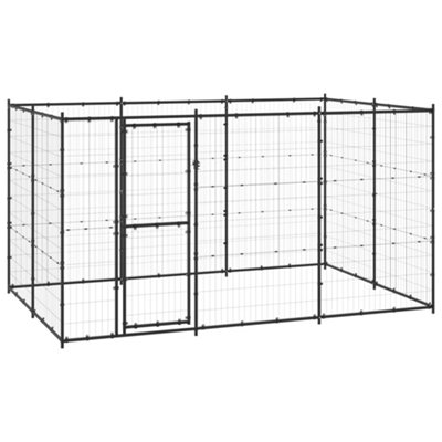 Berkfield Outdoor Dog Kennel Steel 7.26 m2 Price Comparisons | Compare The Build