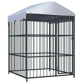 Berkfield Outdoor Dog Kennel with Roof 150x150x210 cm