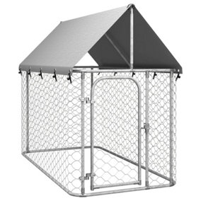 Berkfield Outdoor Dog Kennel with Roof 200x100x150 cm