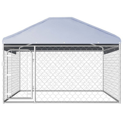 Berkfield Outdoor Dog Kennel with Roof 200x200x135 cm