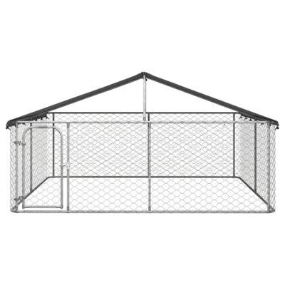 Berkfield Outdoor Dog Kennel with Roof 300x300x150 cm