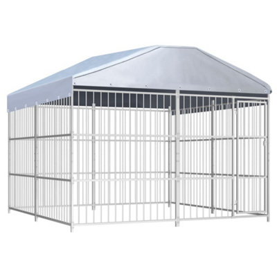 Berkfield Outdoor Dog Kennel with Roof 300x300x200 cm Price Comparisons | Compare The Build