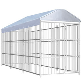 Berkfield Outdoor Dog Kennel with Roof 450x150x200 cm