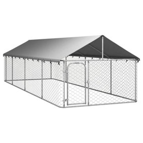 Berkfield Outdoor Dog Kennel with Roof 600x200x150 cm