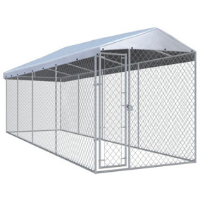 Berkfield Outdoor Dog Kennel with Roof 760x190x225 cm