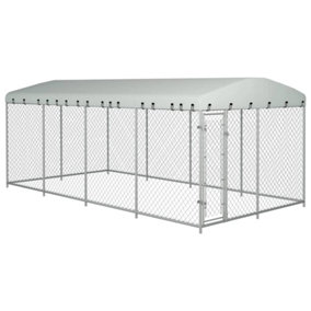 Berkfield Outdoor Dog Kennel with Roof 8x4x2.3 m
