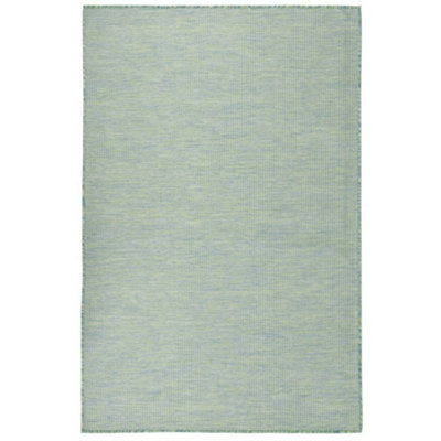 Berkfield Outdoor Flatweave Rug 100x200 cm Turquoise