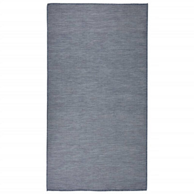 Berkfield Outdoor Flatweave Rug 80x150 cm Blue