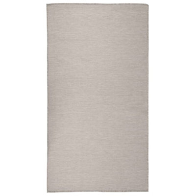 Berkfield Outdoor Flatweave Rug 80x150 cm Taupe