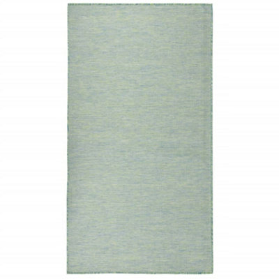 Berkfield Outdoor Flatweave Rug 80x150 cm Turquoise