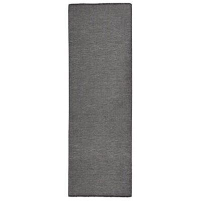 Berkfield Outdoor Flatweave Rug 80x250 cm Grey