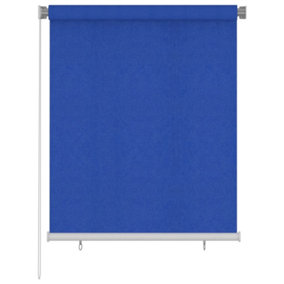 Berkfield Outdoor Roller Blind 120x140 cm Blue HDPE
