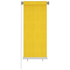 Berkfield Outdoor Roller Blind 60x140 cm Yellow HDPE