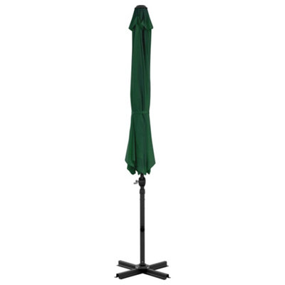 Berkfield Outdoor Umbrella with Portable Base Green