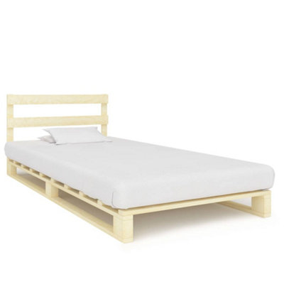 Berkfield Pallet Bed Frame Solid Pine Wood 100x200 cm