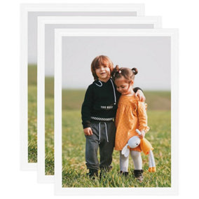 Berkfield Photo Frames Collage 3 pcs for Wall or Table White 70x90 cm MDF
