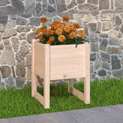 Berkfield Planter 40x40x52.5 cm Solid Wood Pine