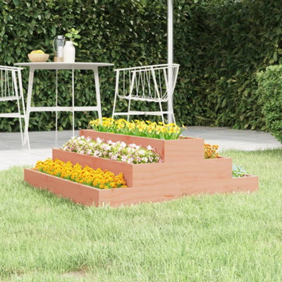 Berkfield Planter 80x80x27 cm Solid Wood Douglas