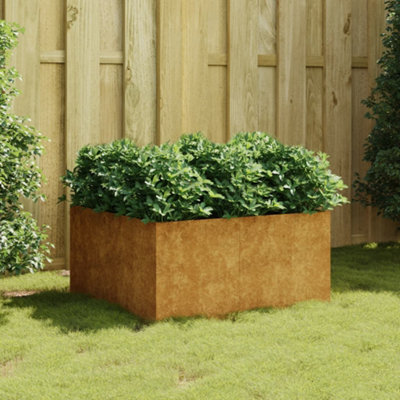 Berkfield Planter 80x80x40 cm Corten Steel