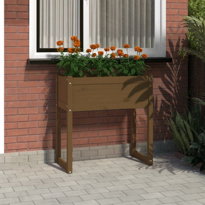 Berkfield Planter Honey Brown 78x40x81 cm Solid Wood Pine